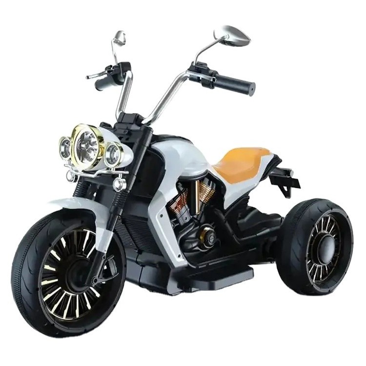 Moto électrique Harley - Enfant 2-8 Ans - BLANC