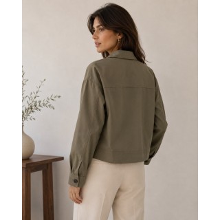 Veste Femme Chic Vert KAKI - Taille 36